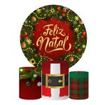 Kit Capa Painel Sublimado + 3 Capas De Cilindro - Natal 02