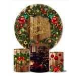 Kit Capa Painel Sublimado + 3 Capas De Cilindro - Natal 08