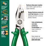Alicate Corte Tesoura Profissional Isolado 8" Da Sata- ST72504L