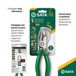 Alicate Corte Tesoura Profissional Isolado 8" Da Sata- ST72504L