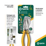 Alicate Eletricista Profissional Isolado 8" Da SATA ST75104L