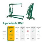 Guincho Hidráulico Dobrável 2T SATA - SCAE5843-LA