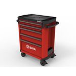 Carro para Ferramentas Profissional com 5 gavetas vermelho SATA – ST95112G-R