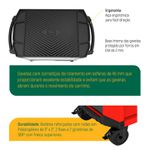 Carro para Ferramentas Profissional com 5 gavetas vermelho SATA – ST95112G-R