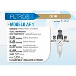 Filtro Regulador De Ar Modelo Af1 Da Arprex