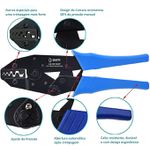 ALICATE PRENSA TERMINAL MANUAL 6MM TUBULAR RIOSUL