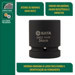 Soquete De Impacto Sextavado 1" Da Sata - Todas Medidas