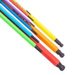Jogo Chave Hexagonal Longa Color Abaulada 9 peças SATA - ST09101CHBSJ