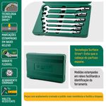 Jogo Chave Combinada Com Soquete Flexível 6 peças Da SATA - ST09037SJ