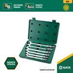 Jogo Chave Combinada Com Soquete Flexível 6 peças Da SATA - ST09037SJ