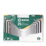 Jogo De Chaves Allen Com 25 Peças Da Sata - Em Polegadas e Milímetros da Sata- ST09120SJ