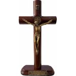 Crucifixo Madeira 18,5cm - "Foi Por Você"