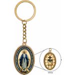 Chaveiro Nossa Senhora Das Graças Oval Colorido