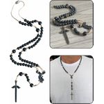 Terço Pescoço Hematita São Miguel