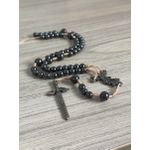 Terço Pescoço Hematita São Miguel