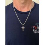 CORRENTE AÇO INOX COM CRUCIFIXO 3X2CM