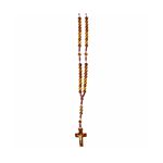 Rosário Terço Cordão Contas Madeira 4 Mm