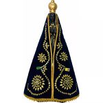 Imagem Gesso Nossa Senhora Aparecida Manto Com Caixa 60 Cm