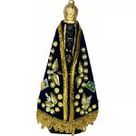 Imagem Gesso Nossa Senhora Aparecida Manto Com Caixa 16 Cm