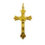 Pingente Crucifixo Romano Dourado 4,2x2,5 Cm 153