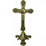 CRUCIFIXO METAL DE ALTAR 30 CM