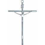 Cruz Crucifixo Parede Estilizado 18,5x11,5cm Prateado