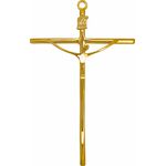 Cruz Crucifixo Parede Estilizado 18,5x11,5cm Dourado