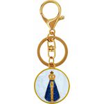 Chaveiro Nossa Senhora Aparecida Redondo Madre Pérola