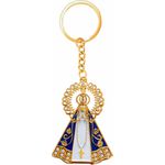 CHAVEIRO NOSSA SENHORA APARECIDA COROA COM STRASS