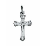 Pingente Crucifixo 2x1,2cm Niquelado