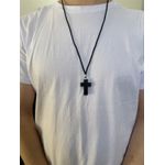 Cordão Cruz Madeira Palito