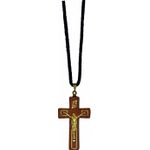 Cordão Cruz Madeira Rogai Por Nós