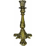 Castiçal Candelabro Ouro Velho Para Vela De Até 2,5cm