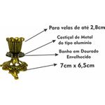 Castiçal Para 01 Vela 7x6,5 Cm