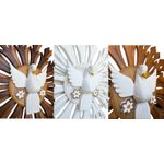 Enfeite Parede Divino Espírito Santo De Madeira 54cm