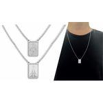 Escapulário Aço Inox Nossa Senhora Aparecida Com Caixa