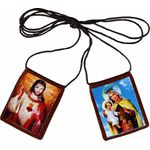 Escapulario Nossa Senhora Do Carmo Tecido 3,6x3,2cm