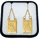 Escapulário Nossa Senhora Do Carmo Folheado a Ouro