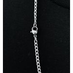 Corrente Com Crucifixo Aço Inox Tridimensional