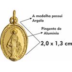 Medalha Milagrosa Nossa Senhora Das Graças Dourada Media