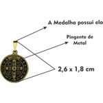 Medalha São Bento Ouro Velho Media 18 Mm