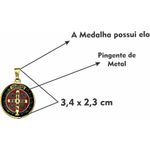Pingente Medalha São Bento Resinada 22 Mm