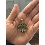 Medalha São Bento Ouro Velho Grande 30 Mm