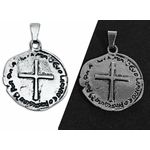 Medalha São Bento Original Duas Cruzes 25 Mm