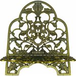 Porta Bíblia Metal Médio Ouro Velho