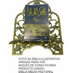 Porta Bíblia Metal Médio Ouro Velho