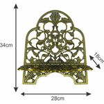 Porta Bíblia Metal Médio Ouro Velho