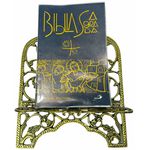 Porta Bíblia Metal Grande Ouro Velho