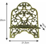 Porta Bíblia Metal Grande Ouro Velho