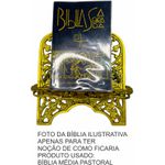 Porta Bíblia Dourado Plástico